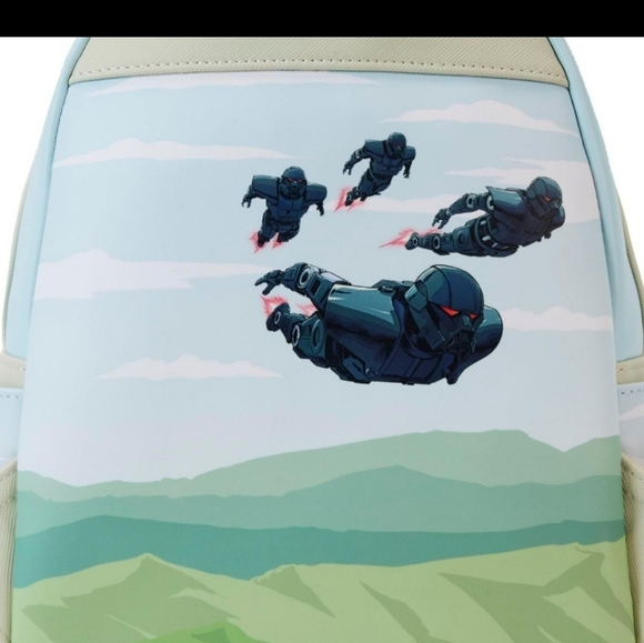 NWT Disney Star Wars Mandalorian Grogu Seeing Stone Glow in the Dark Loungefly - Picture 6 of 6